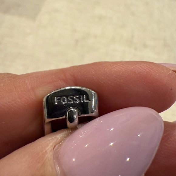 Fossil Silver Watch with Black Strap - Picture 4 of 4